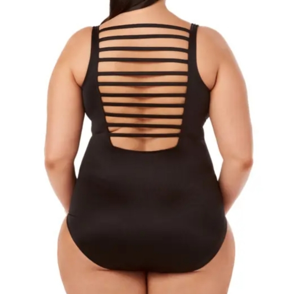 Magicsuit Swim Magicsuit Strappy Back Cinched One Piece Black